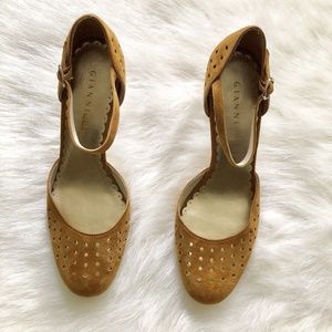 Gianni Bini Tan Loren Suede Heels